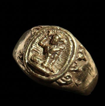 Ring van rijkdom en zegen - Godin Lakshmi: Zegel van fortuin