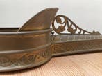 Fraaie antieke messing collectebus uit kerk - 84 cm -