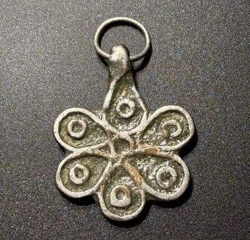 Époque Viking Argent Amulette Magnifique avec une Belle