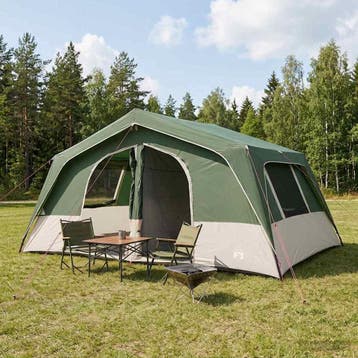 vidaXL Familietent 533 x 312 x 230 cm Groen, Verzenden, Nieuw