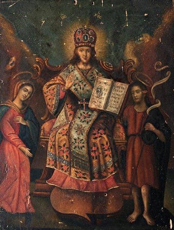 Icoon - Icoon « Christus, Heer van het universum, met Maria