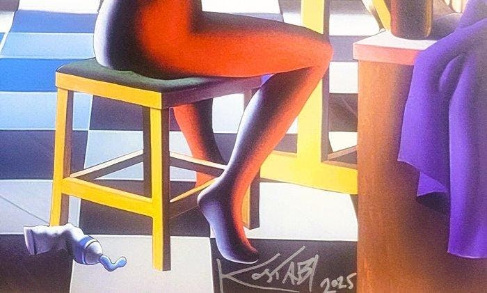 Mark Kostabi (1960) - The visionary, Antiquités & Art, Antiquités | Autres Antiquités