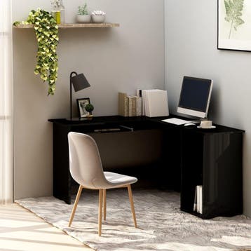 vidaXL Hoekbureau L-vormig 120x140x75 cm bewerkt hout, Huis en Inrichting, Bureaus, Verzenden, Nieuw