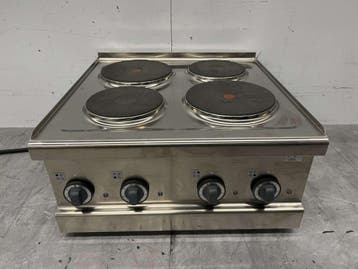 RVS Metos Elektrisch fornuis kookplaat 4 pitten 400V 60 cm, Zakelijke goederen, Horeca | Keukenapparatuur, Ophalen of Verzenden