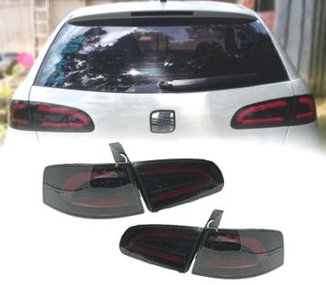 FEUX ARRIÈRE SEAT IBIZA 6L 02-08 CARDNA LIGHTBAR FOND NOIR, Verzenden, Nieuw
