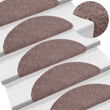 vidaXL Trapmatten zelfklevend 15 stuks 56x17x3 cm lichtbruin, Doe-het-zelf en Bouw, Verzenden, Nieuw