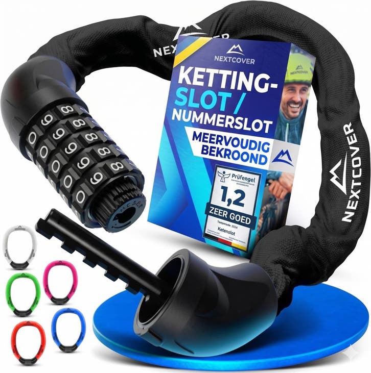 2dekans | Nextcover LockOne Fietsslot - Met Sleutel - Hoge, Fietsen en Brommers, Fietsaccessoires | Overige Fietsaccessoires, Ophalen of Verzenden