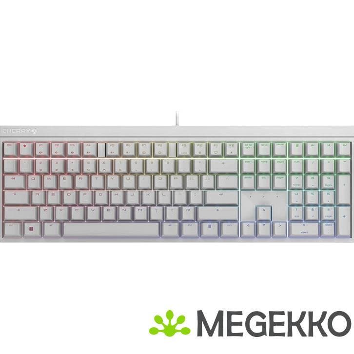 Cherry MX Board 2.0S RGB Wit Cherry MX Red, Computers en Software, Toetsenborden, Nieuw, Verzenden
