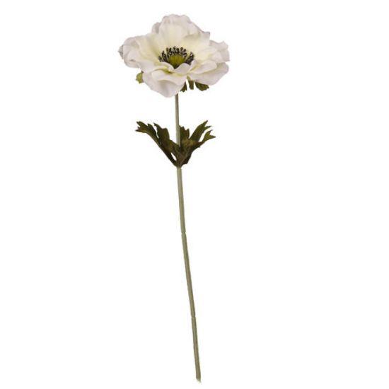 Anemoon Witte Zijdenbloem 37 cm per stuk, Huis en Inrichting, Woonaccessoires | Kunstplanten en Kunstbloemen, Nieuw