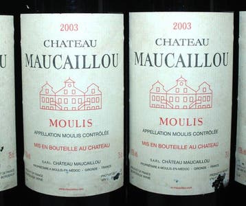 2003 Château Maucaillou - Moulis - 12 Flessen (0.75 liter)