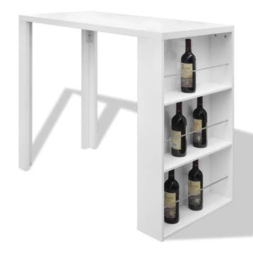 Bartafel wit | 77% korting | Retour deal!, Huis en Inrichting, Verzenden, Nieuw