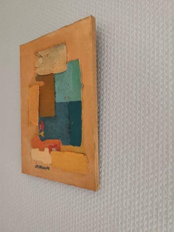 Jean-Marie Bloom (1947) - Abstraction géométrique texturée