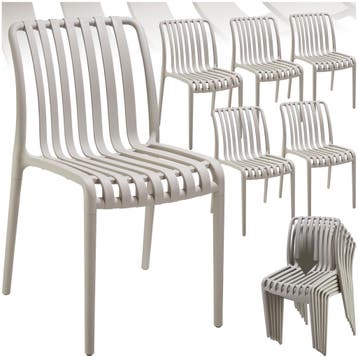 Tuinstoelen Alcudia, weerbestendig, stapelbaar, Tuin en Terras, Verzenden, Nieuw