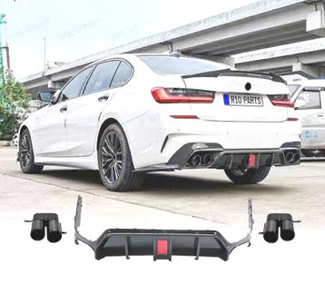 DIFFUSEUR BMW G20 LCI 23-25 LOOK M NOIR BRILLANT AVEC FEU ST, Verzenden