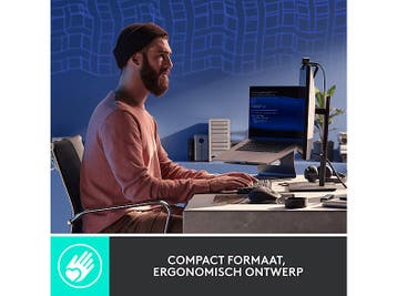 Logitech - Toetsenbord - Azerty - Grijs, Computers en Software, Verzenden, Logitech, Draadloos, Nieuw