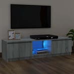 vidaXL Tv-meubel met LED-verlichting 120x30x36 cm grijs, Huis en Inrichting, Kasten |Televisiemeubels, Verzenden, Nieuw
