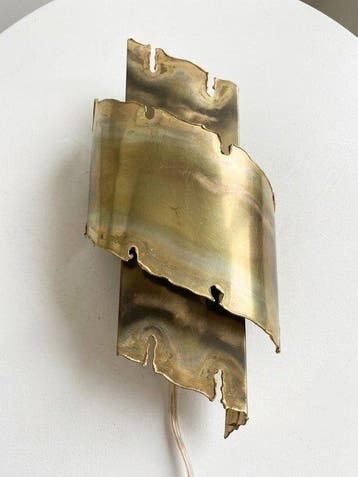 Thea Metal - Applique murale (2) - Laiton - Svend Aage Holm, Antiquités & Art