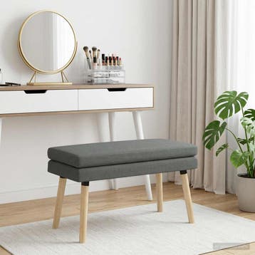 vidaXL Dubbel-laags bank Donkergrijs 80 x 40 x 47 cm Stof, Verzenden, Nieuw