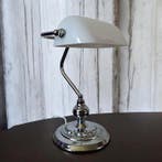 Lamp - Opaline glas - Notarislamp bankierslamp