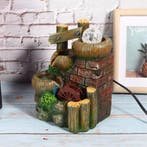 Watermolen Sier Fontein - Feng Shui Waterval Hars Decoratie, Verzenden