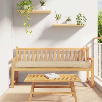 vidaXL Pallet Kussen Beige 200 x 40 x 8 cm Oxford Stof, Huis en Inrichting, Verzenden, Nieuw