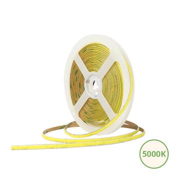 COB LEDSTRIP | 3MM | 24V | IP20 | 5M | 8W/M | 5000K, Verzenden, Nieuw
