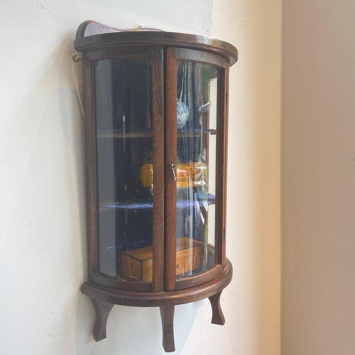 Vitrinekast - Hout - Miniatuur, Antiquités & Art, Curiosités & Brocante