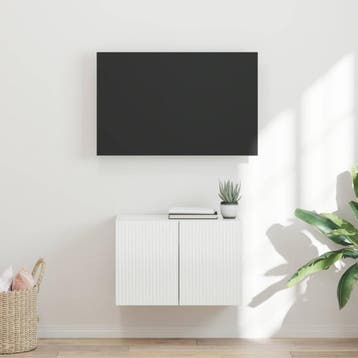 vidaXL TV Wandkast 59,5 x 31 x 40 cm Hoogglans wit Bewerkt, Verzenden