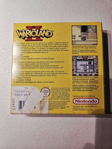 Nintendo - Gameboy Classic - Wario Land II 2 - Game Boy, Nieuw