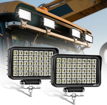LED Werklamp 6 inch set | Retour deal | Weg is weg, Verzenden, Zo goed als nieuw