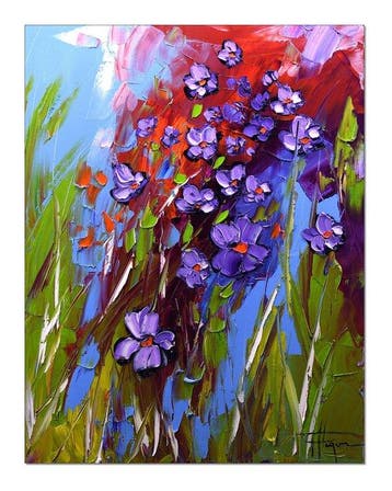 Olivier Pfleger - Mandrafina  Les violettes, Antiek en Kunst