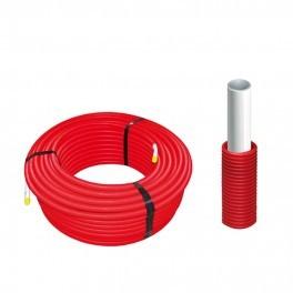 Meerlagenbuis 20x2 mm met rode pvc mantelbuis voor warm, Ophalen of Verzenden, Nieuw