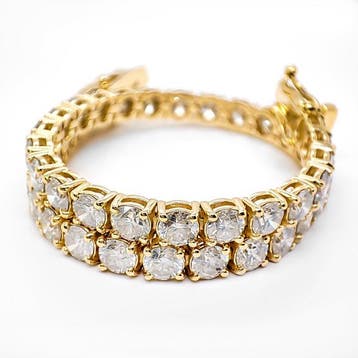 Armband - 14 karaat Geel goud - 8.68ct. tw. Diamant, Nieuw