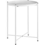 tectake Bijzettafel Chester 45,5x45,5x53cm - wit, Verzenden