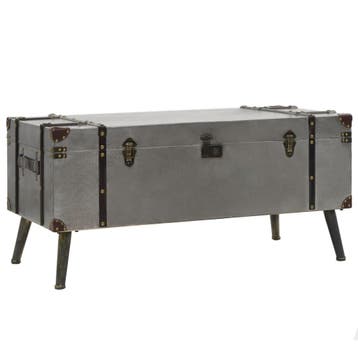 vidaXL Salontafel 102x51x47,5 cm MDF en aluminium, Verzenden