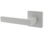 Intersteel enkele deurklink Hera links op vierkant rozet wit, Nieuw