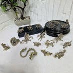 Themacollectie - 16 massieve messing draken en mythologische