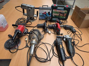 (10x) Diverse elektrische gereedschappen Makita,..., Bricolage & Construction