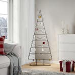 vidaXL Kerstdecoratie kerstboom 150 cm metaal zwart, Verzenden