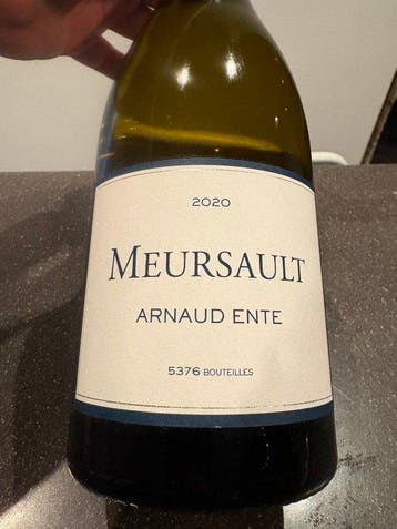 2020 Arnaud Ente Meursault - Bourgogne - 1 Bouteille (0,75
