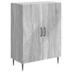 vidaXL Dressoir Grijs sonoma 66 x 34,5 x 89,5 cm Bewerkt, Huis en Inrichting, Kasten | Dressoirs, Verzenden, Nieuw