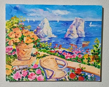 Alfredo Grimaldi (1950) - Terrazza a Capri
