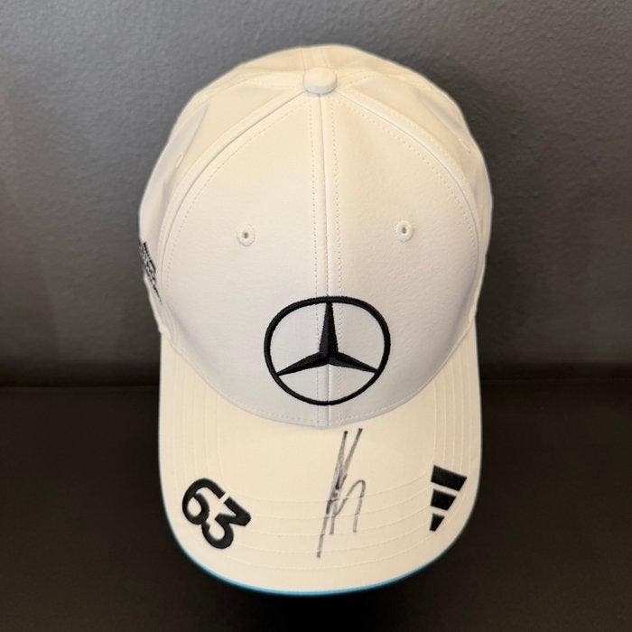 Mercedes - Formule 1 - George Russell Signed Adidas Cap -, Verzamelen, Automerken, Motoren en Formule 1