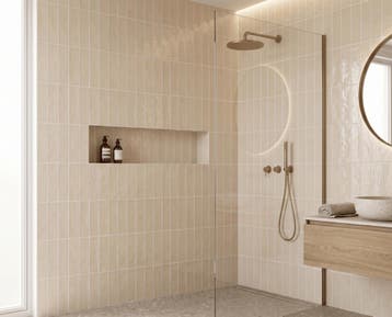 Wandtegel Creme 7,5x30 (Muurtegels, Muur- en plafondtegels), Nieuw, 20 tot 40 cm, 10 m² of meer, Wandtegels