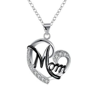 Fako Bijoux - Ketting Mom Hart - Mama Ketting - Hartje -, Verzenden, Nieuw