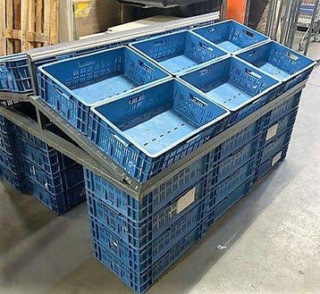Groentestelling frame B120 x D160cm dubbel