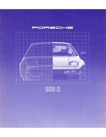 1980 PORSCHE 928 S BROCHURE DUITS, Ophalen of Verzenden