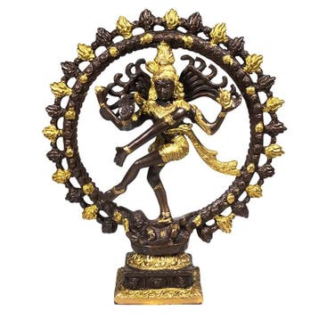 Beeld Shiva Nataraj Groot - Messing, Ophalen of Verzenden, Nieuw