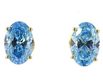 Sans prix de réserve - Boucles doreilles cloutées - 18