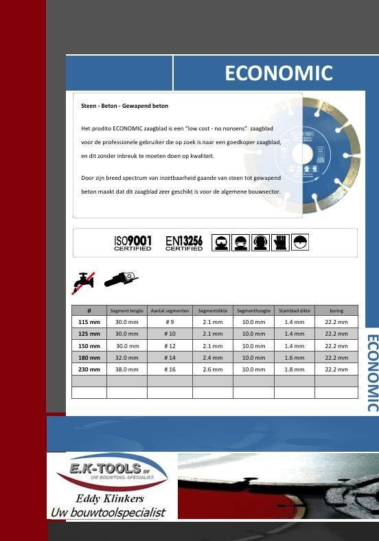 Diamant zaagblad voor steen beton en gewapend beton., Bricolage & Construction, Outillage | Meuleuses, Envoi